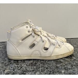 EMPORIO ARMANI High-Top Sneakers Genuine Leather Women’s Size 38